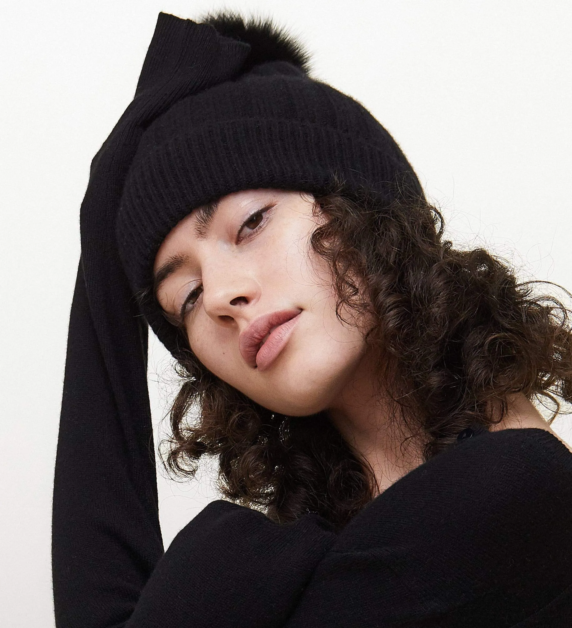 The Removable Pom-Pom Cashmere Beanie