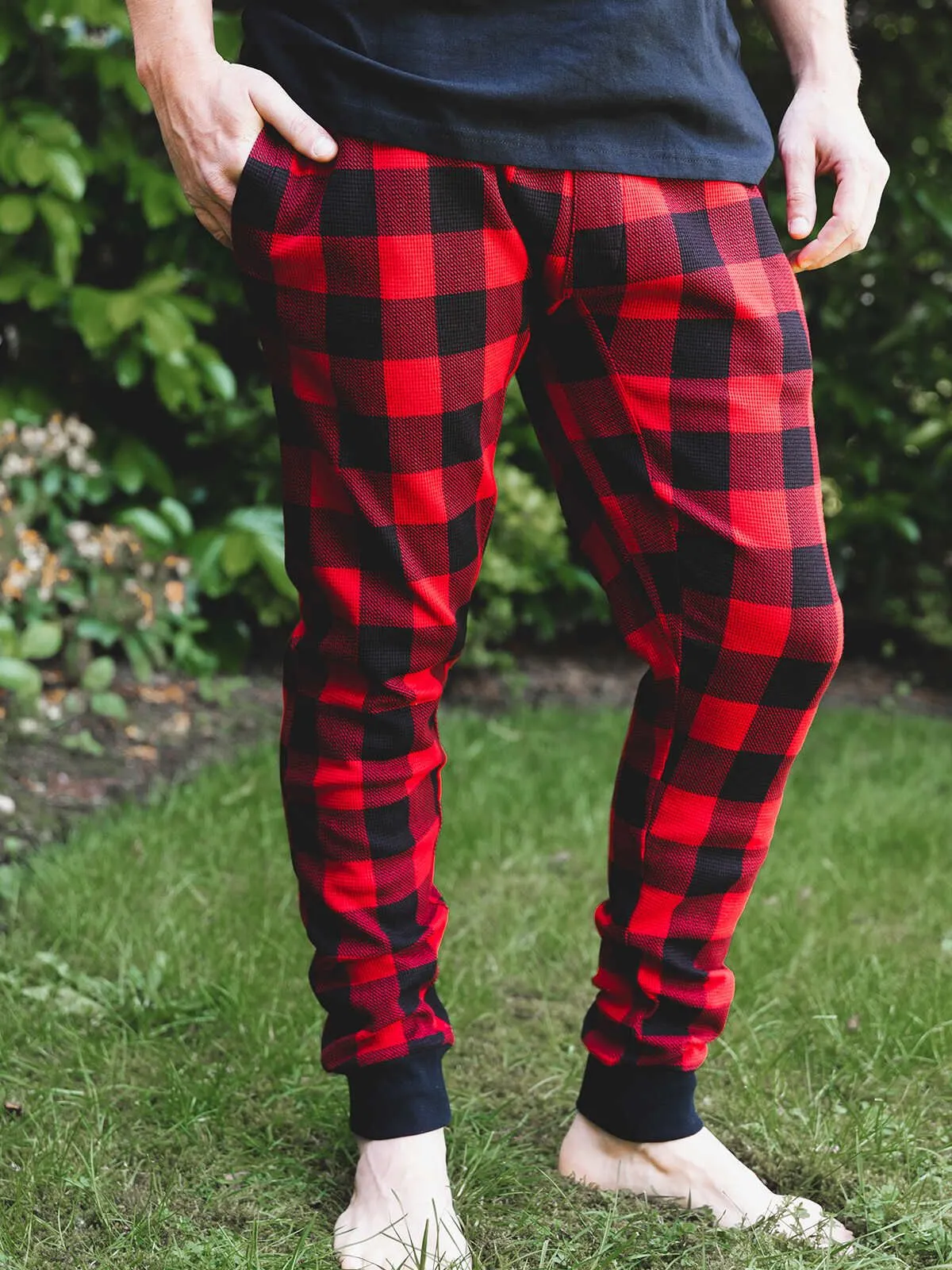 Thermal Buffalo Plaid Mens Joggers