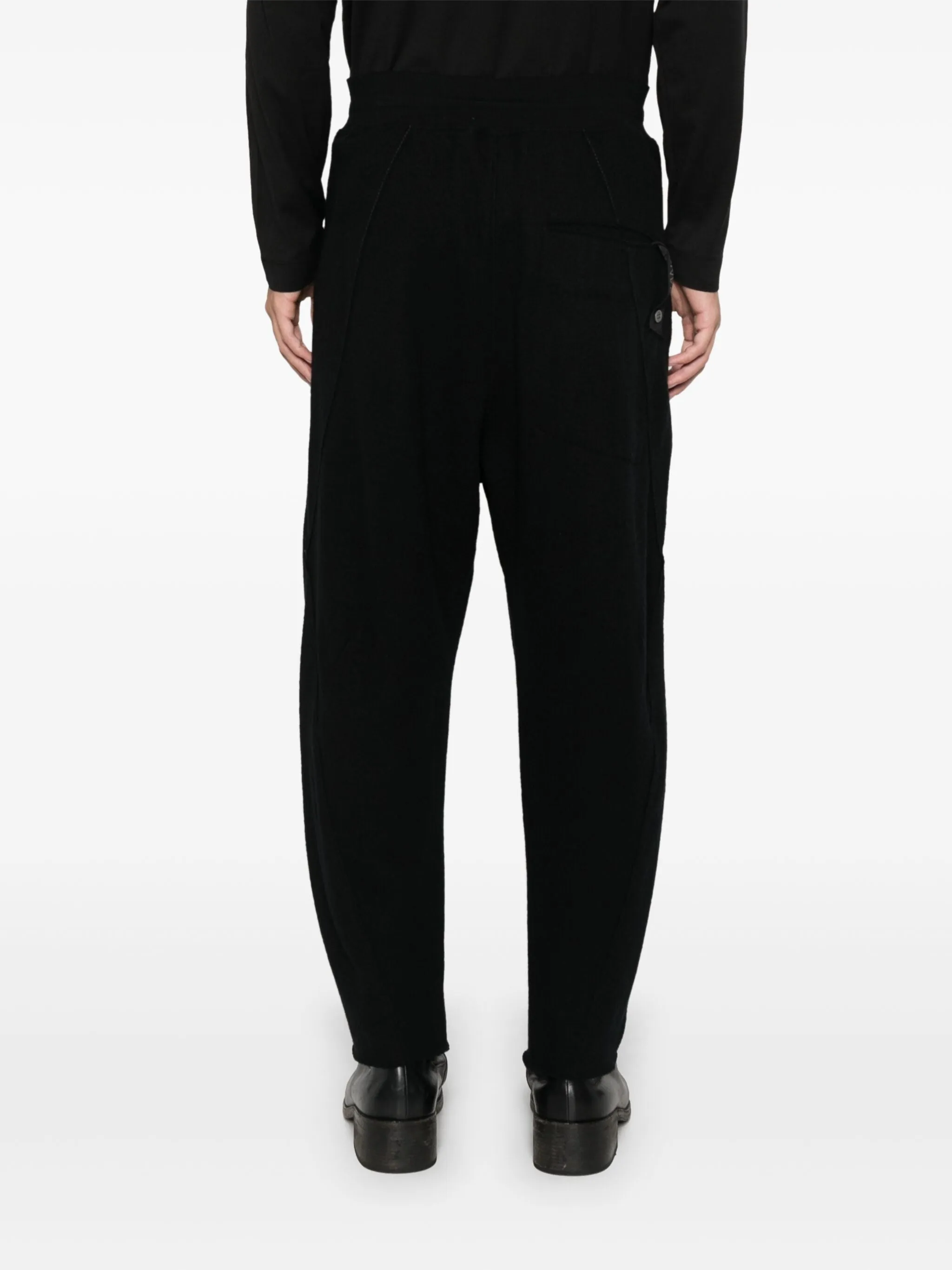 TRANSIT CROPPED BOILED-WOOL TROUSERS