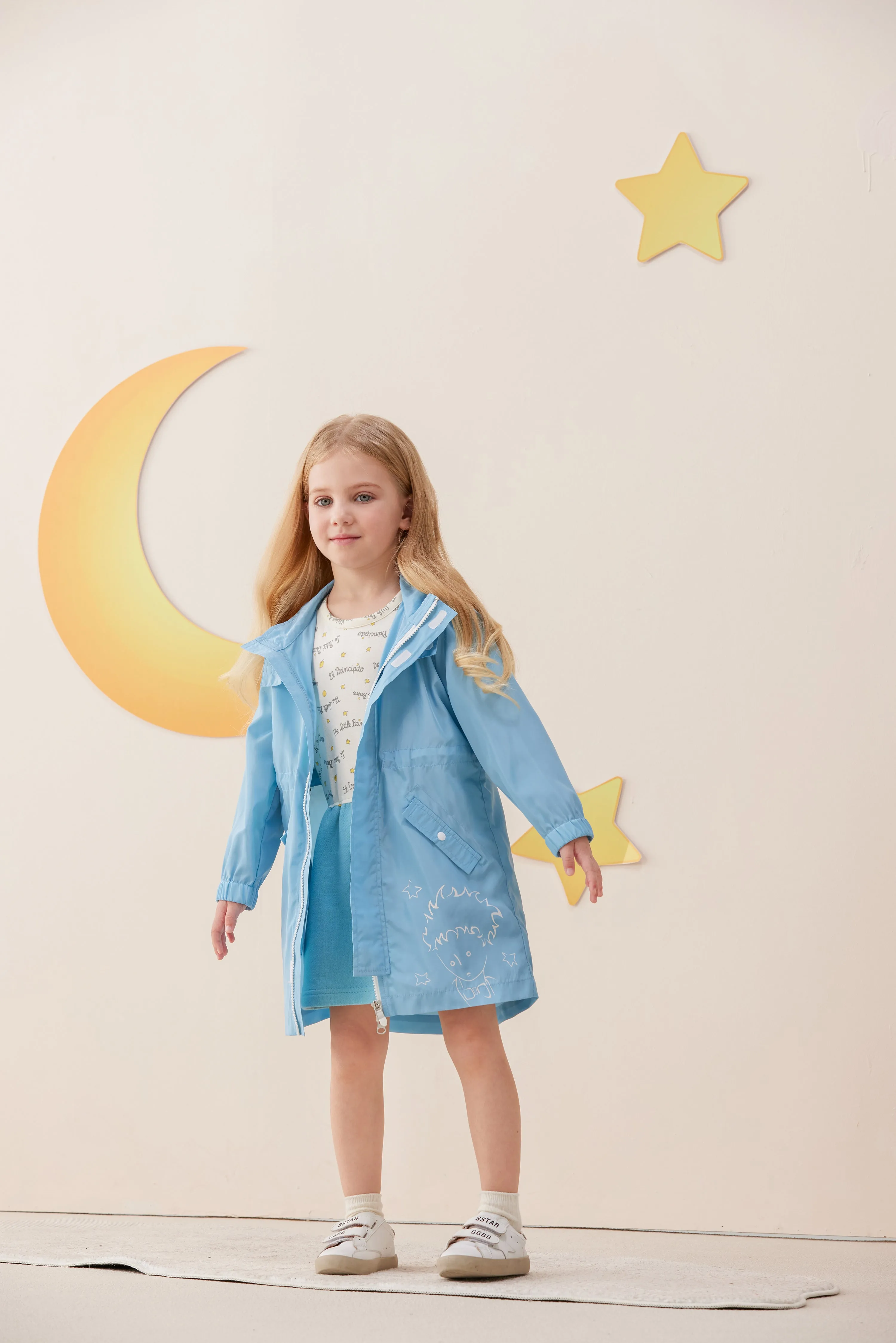 Vauva x Le Petit Prince - Kids Polyester Parka (Blue)