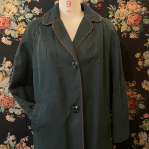 Vintage 1950s Green Parka 'Gannex Cloth' Overcoat Waterproof Autumn Winter Jacket Farmer Chic Army Green Barn Jacket Britpop Oasis Trench