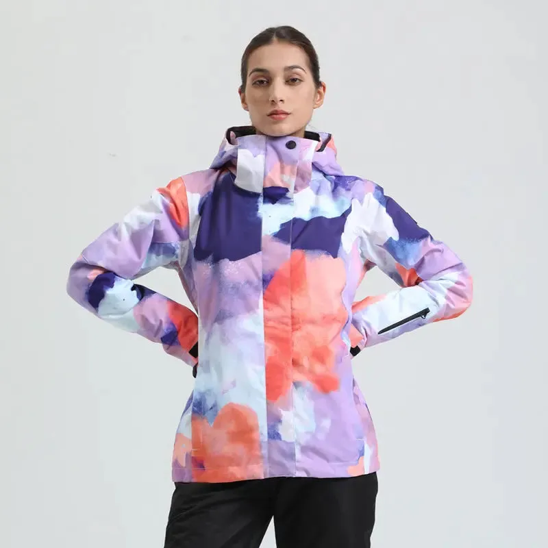 Women Quilted Thicken Ski Jacket 2025 New Snowboarding Jacket