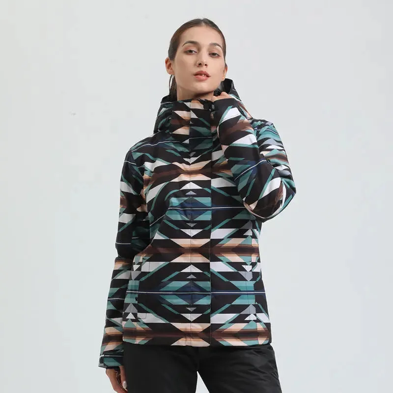 Women Quilted Thicken Ski Jacket 2025 New Snowboarding Jacket