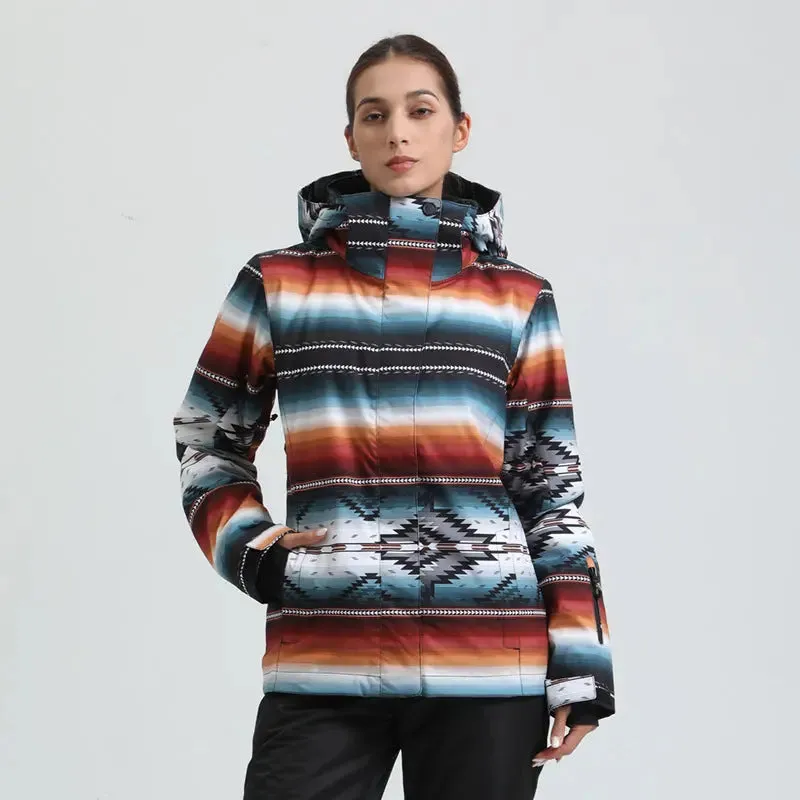 Women Quilted Thicken Ski Jacket 2025 New Snowboarding Jacket