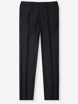 Wool Formal Trousers Navy