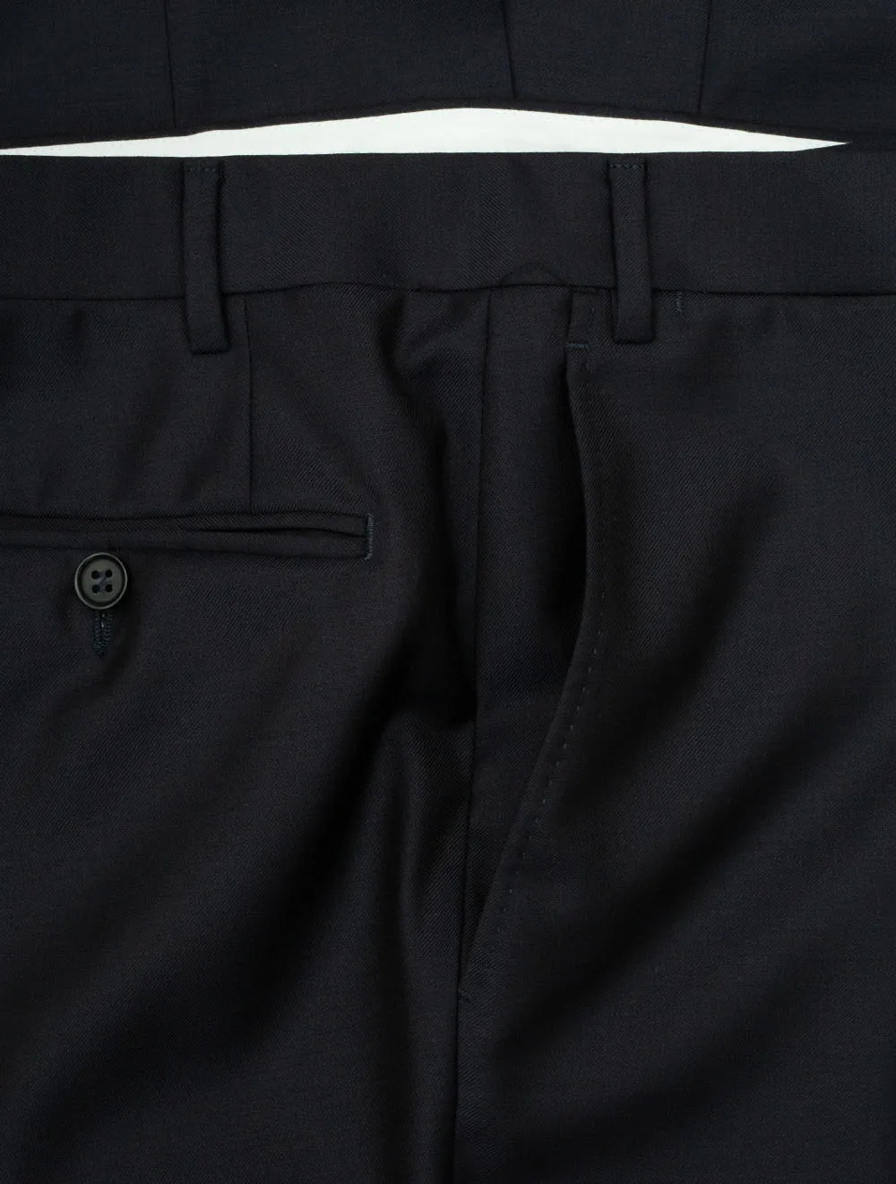 Wool Formal Trousers Navy